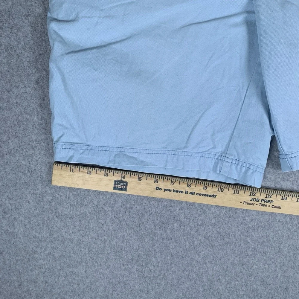 Izod Saltwater Shorts Mens Size 36 Cotton Flat Front Blue